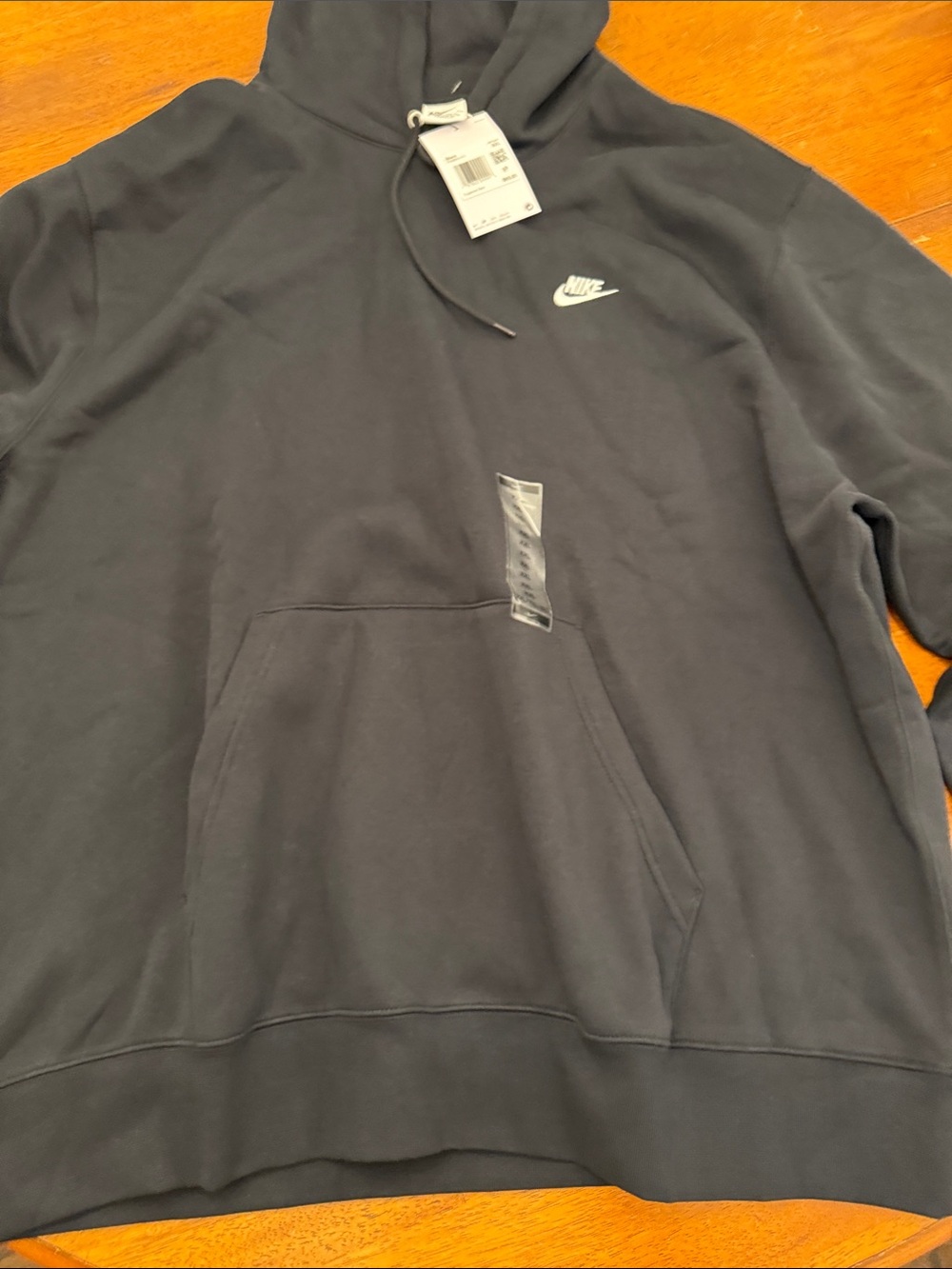Nike Sportswear Club Men's Black Hoodie Fleece Sz XXL NEW FN3859-010 - Picture 4 of 12